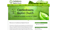 Desktop Screenshot of castledownsbaptist.com