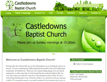 Tablet Screenshot of castledownsbaptist.com